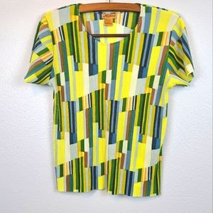 Vintage Milano Pleated Top Med